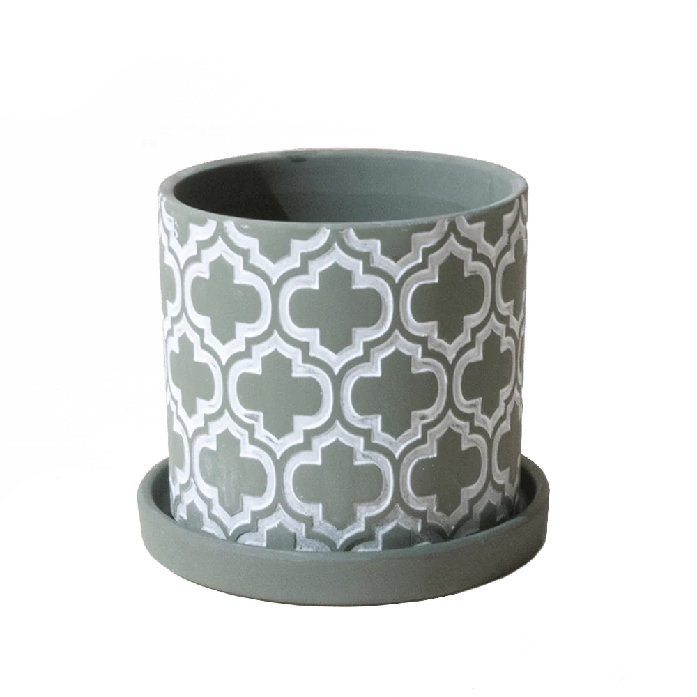 Balter Ceramic Pot And Saucer Set | 3.5 inch - Image 9