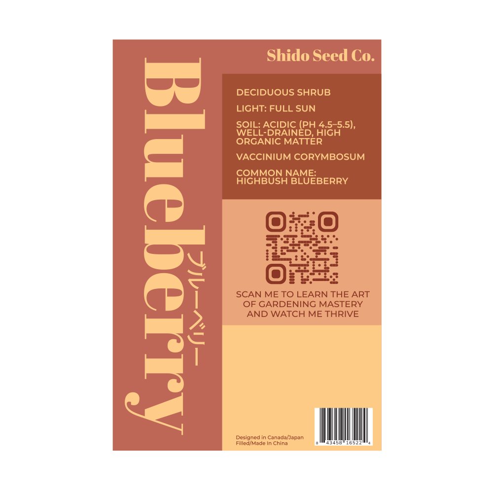 Blueberry Flower Seeds Packet - Image 2
