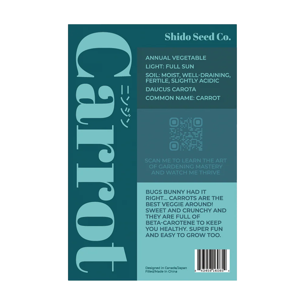 Carrot Vegetable Seeds Packet - Image 2