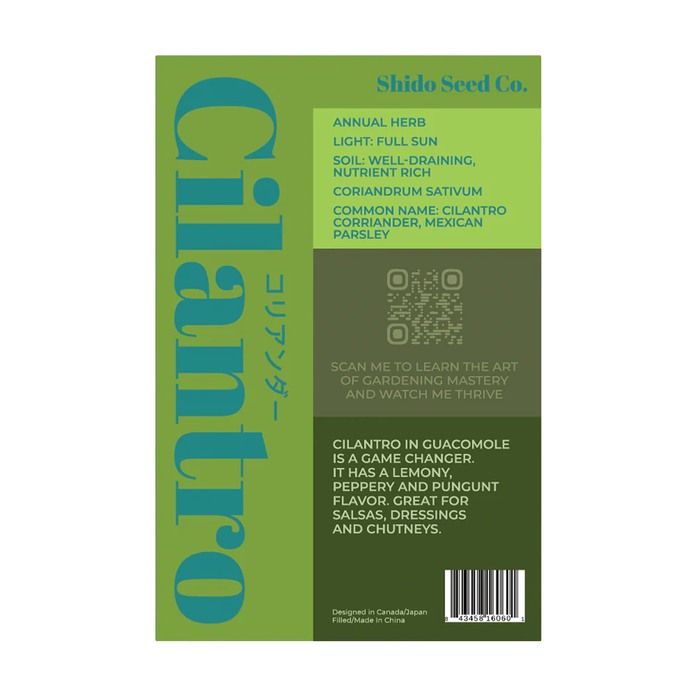 Cilantro Herb Seeds Packet - Image 2
