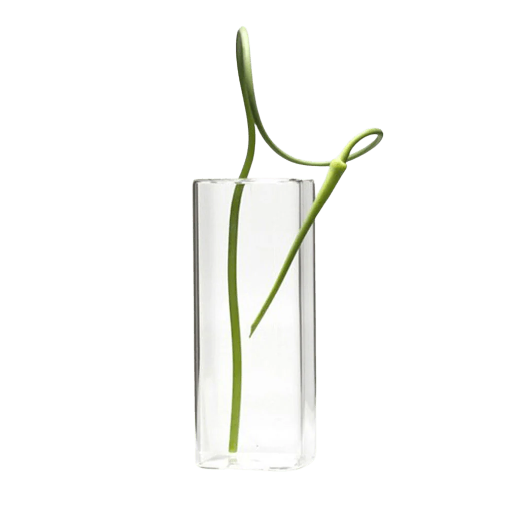 Cube Glass Modern Clear Flower Vase