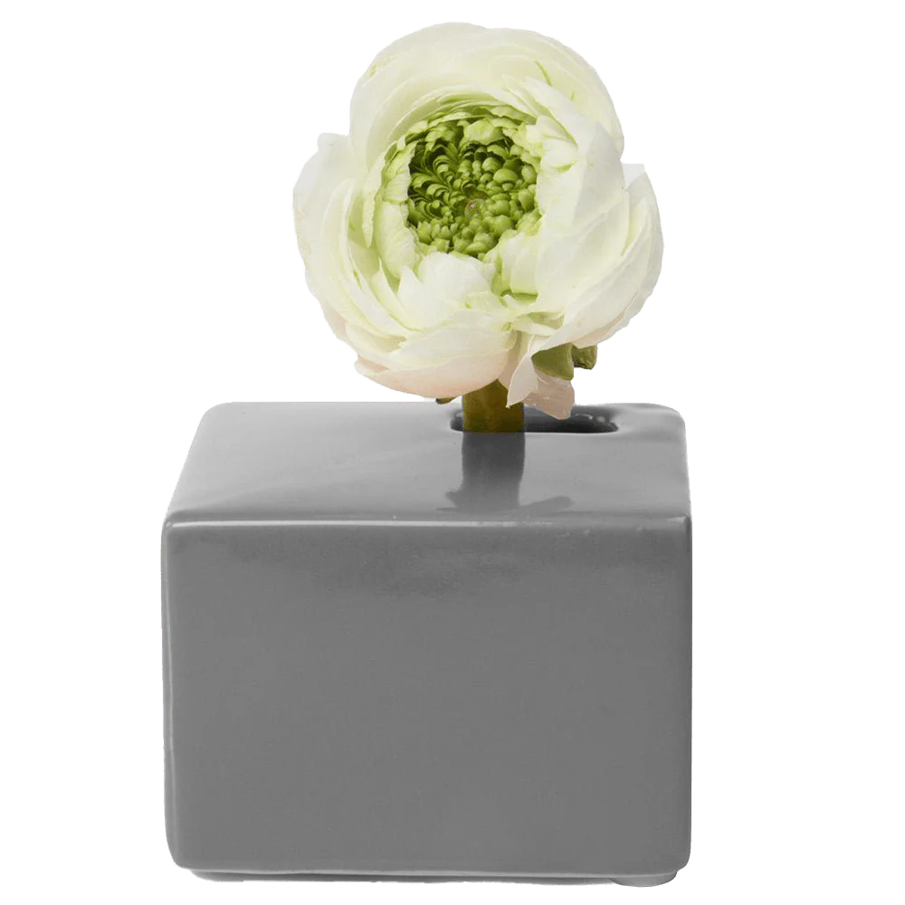 Cube Ceramic Flower Vase - Image 3