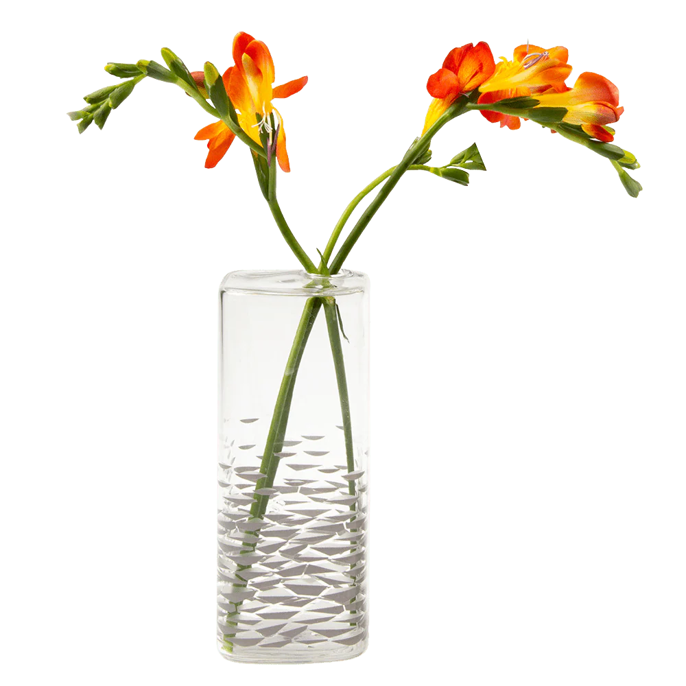 Decal Glass Modern Flower Vase