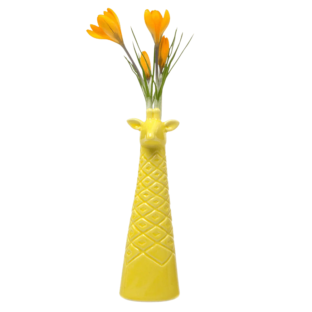 Giraffe Ceramic Flower Vase - Image 4