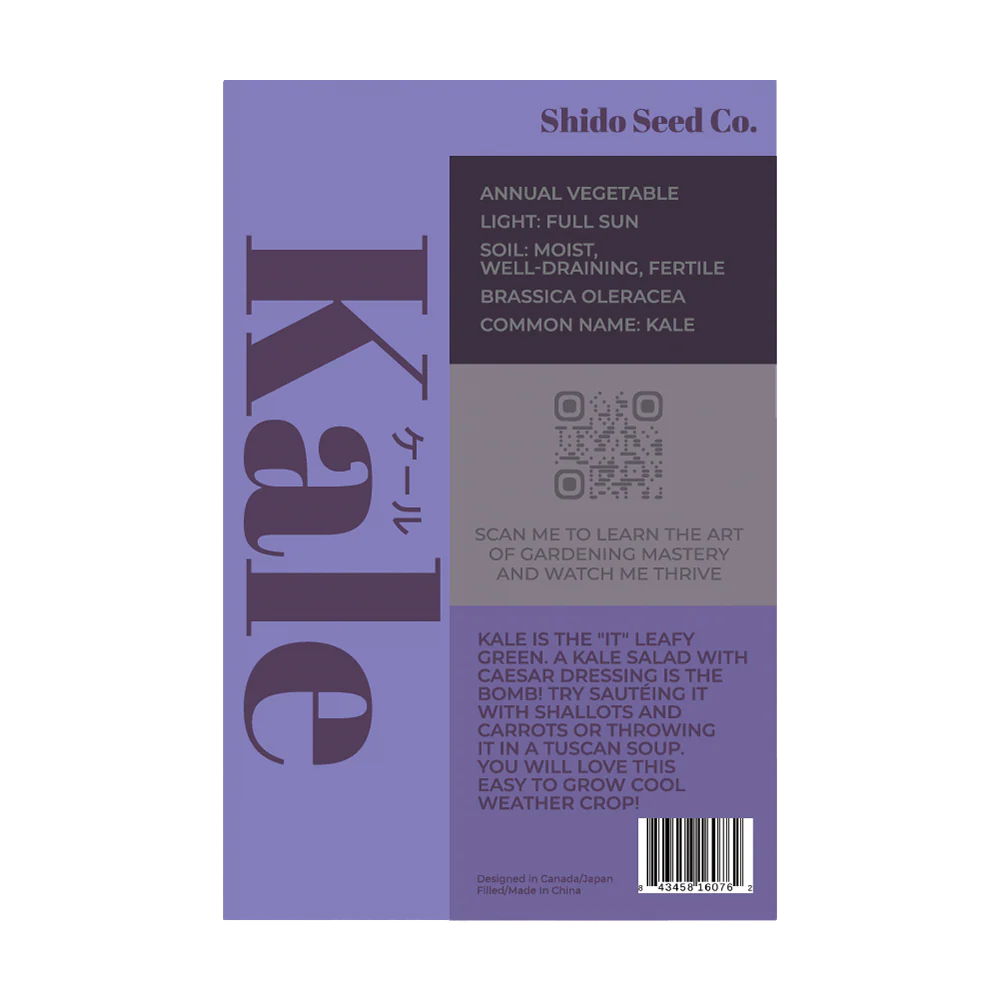 Kale Vegetable Seeds Packet - Image 2