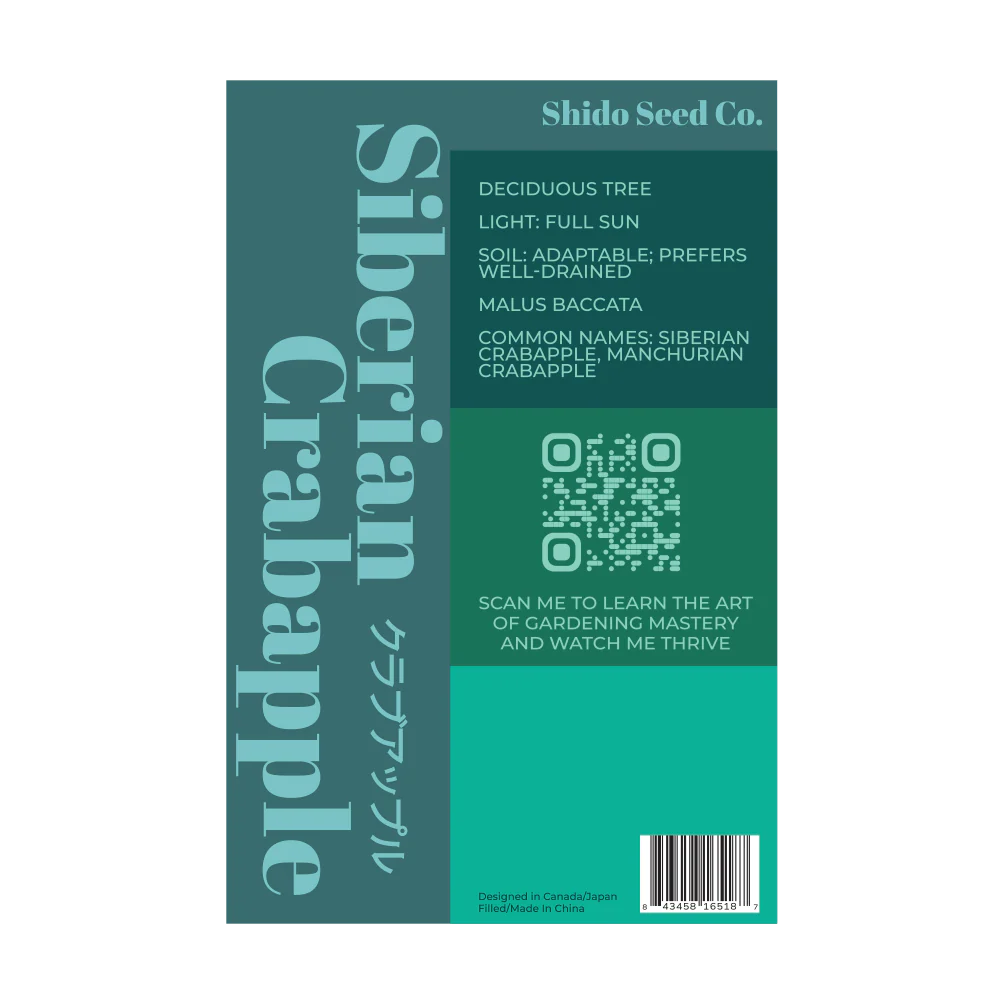 Siberian Crabapple Flower Seeds Packet - Image 2