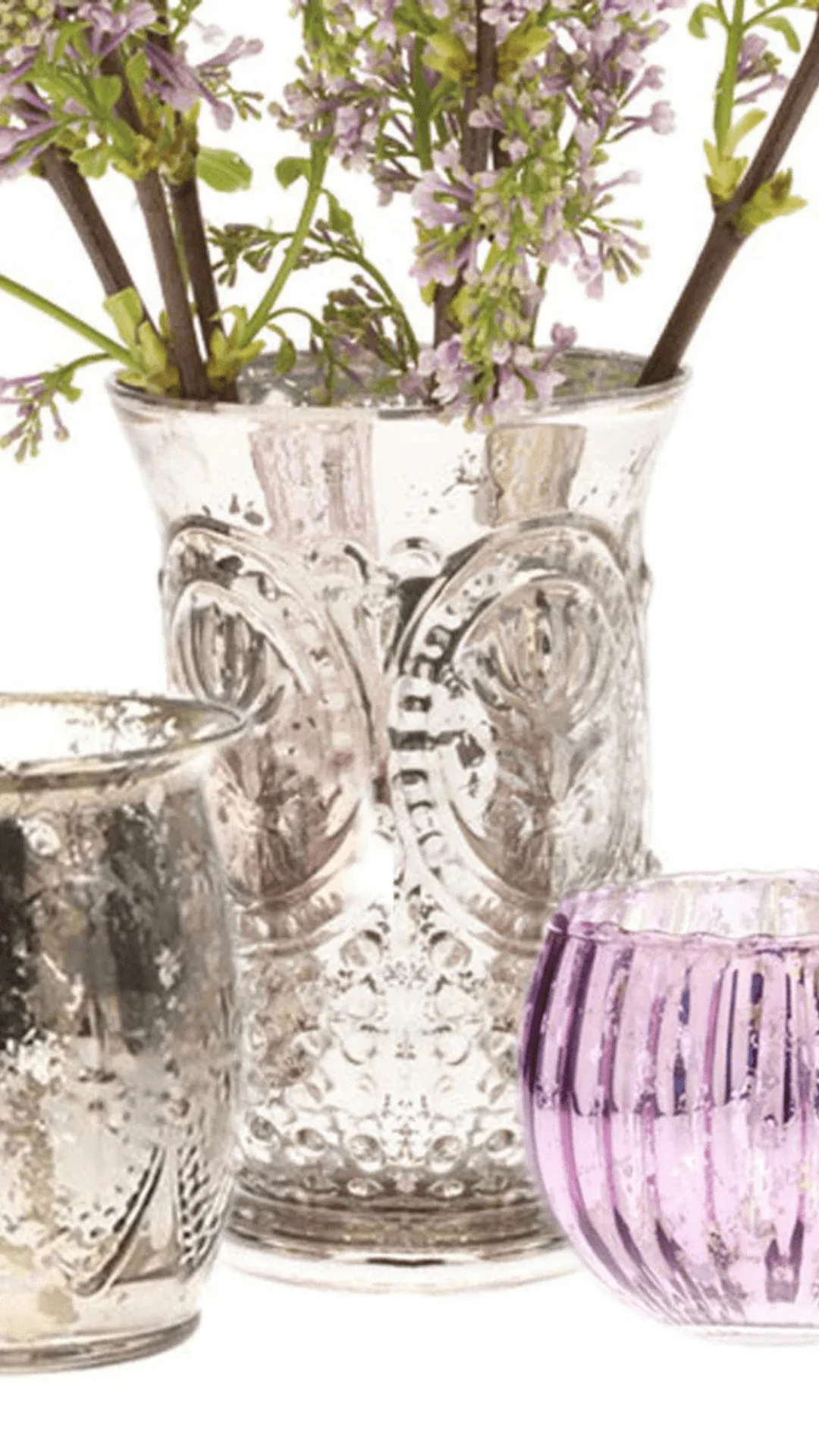 Vie Jolie Glass Vintage Flower Vases - Image 2